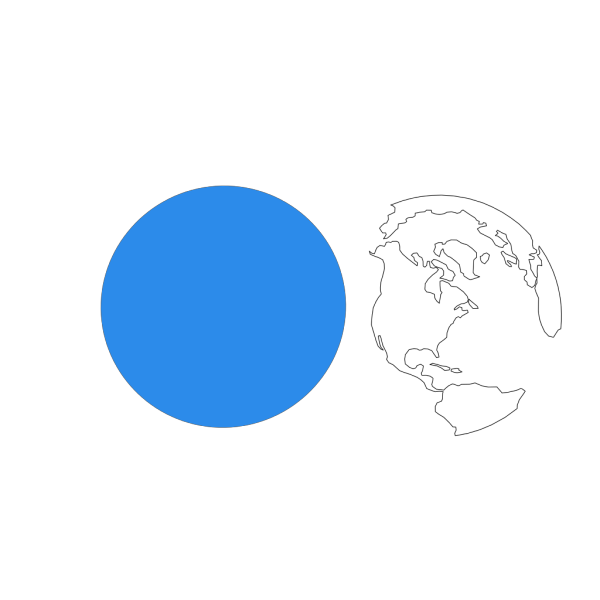 Blue Earth Separate PNG Clip art