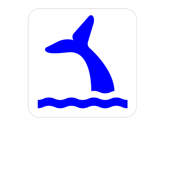 Blue Whale Tail PNG Clip art