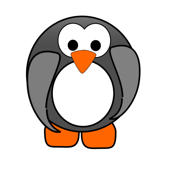 Gray Penguin PNG Clip art