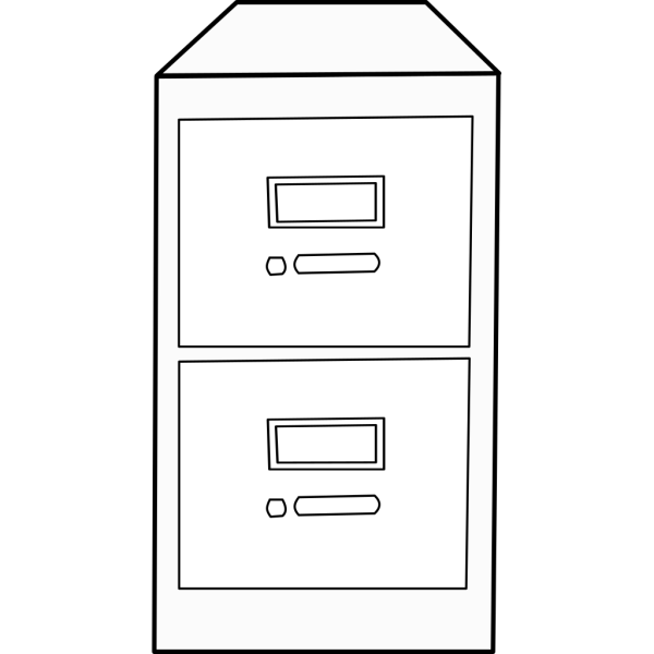 Vertical File Cabinet PNG Clip art