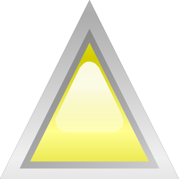 Led Triangular Yellow PNG Clip art