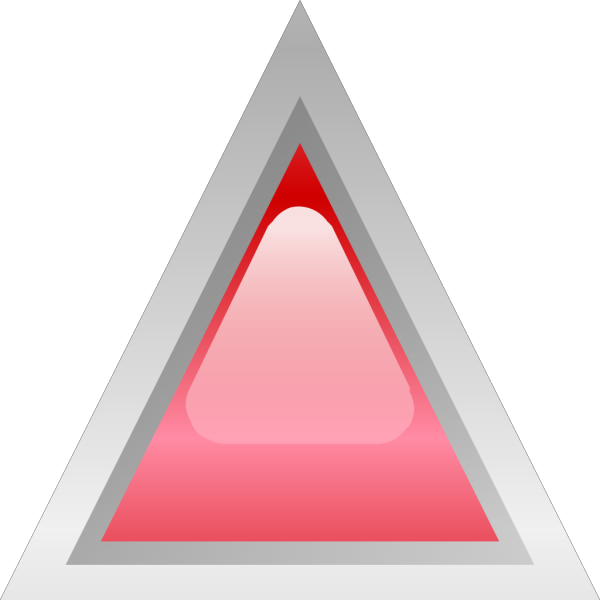 Led Triangular Red PNG Clip art