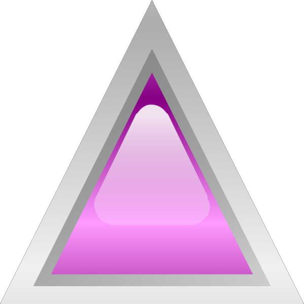 Led Triangular Purple PNG Clip art