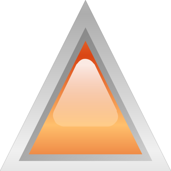 Led Triangular Orange PNG Clip art