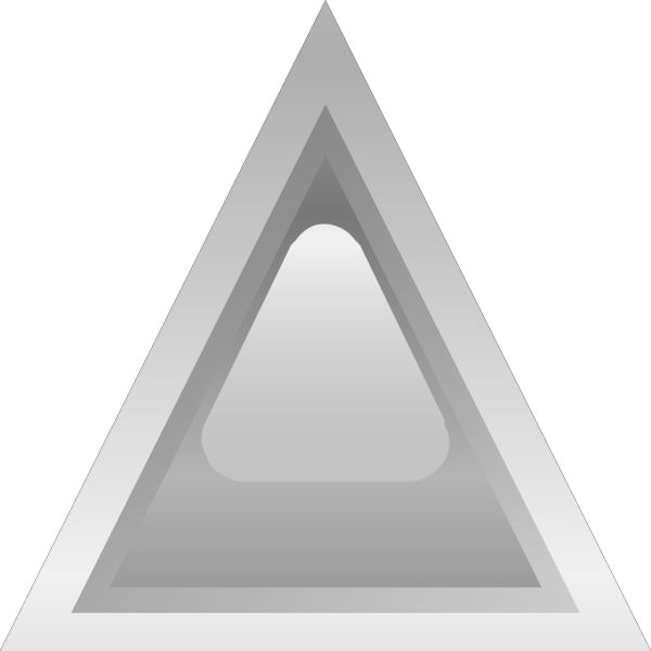 Led Triangular Grey PNG Clip art