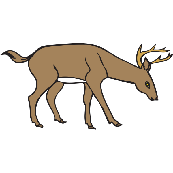 Deer Leaning Down PNG Clip art