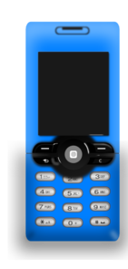 Blue Mobile Phone PNG Clip art
