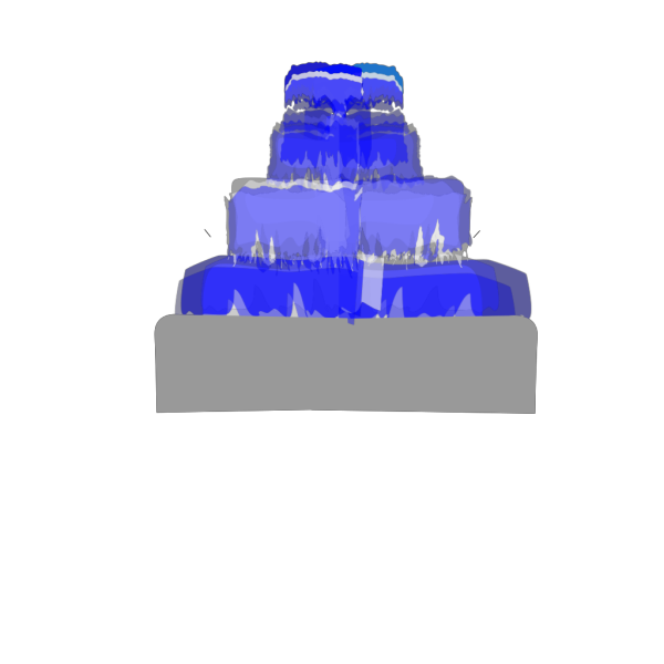 Fountain Water Blue PNG images