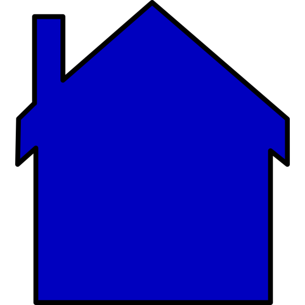 Blue House PNG Clip art