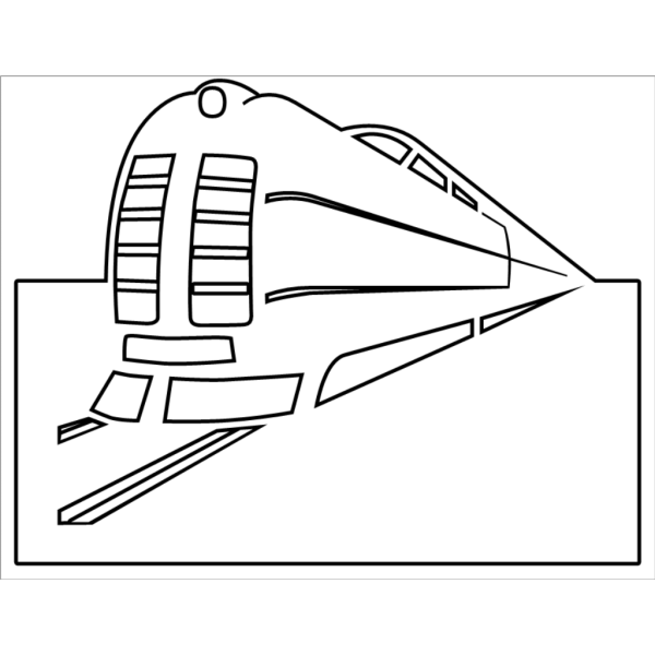 Train Outline PNG Clip art