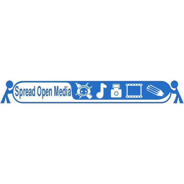 Spreading Open Media X With Text PNG Clip art