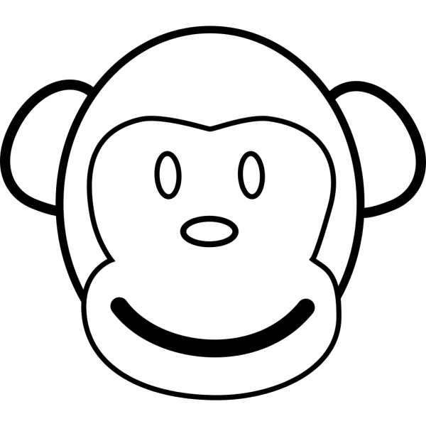 Cartoon Monkey Face PNG Clip art