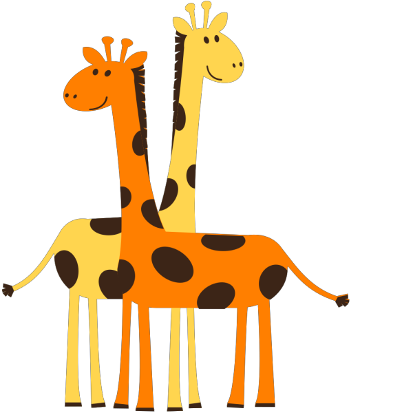 Two Baby Animals PNG Clip art