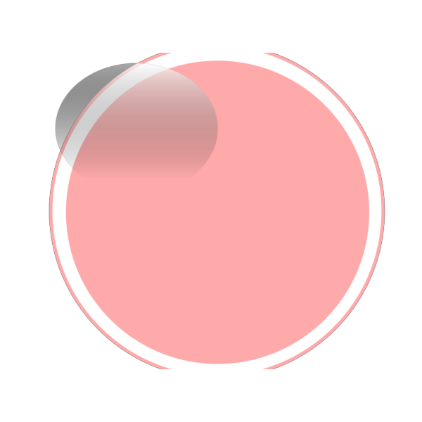 Glossy Peach Circle Button PNG Clip art