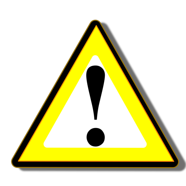 Black Yellow Warning PNG Clip art