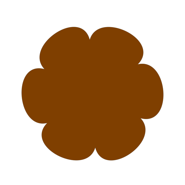 Brown Flower 3 PNG Clip art