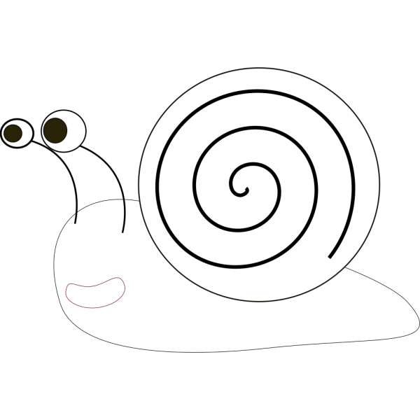 Snail Outline PNG Clip art