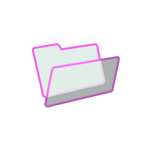 Empty Pink Folde Icon PNG Clip art