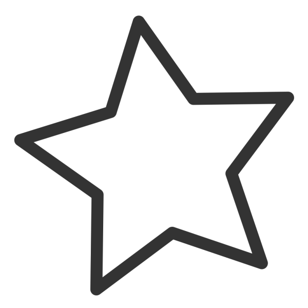 Black And White Star PNG Clip art
