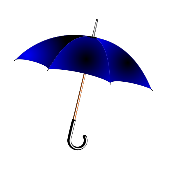 Open Blue  Umbrella PNG Clip art