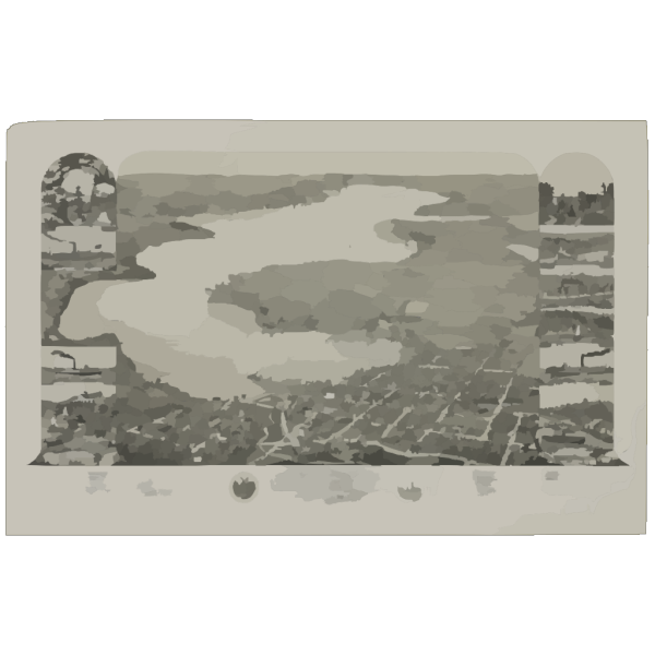 Bird S Eye View Of Lake Geneva, Walworth Co., Wis. 1882 PNG Clip art