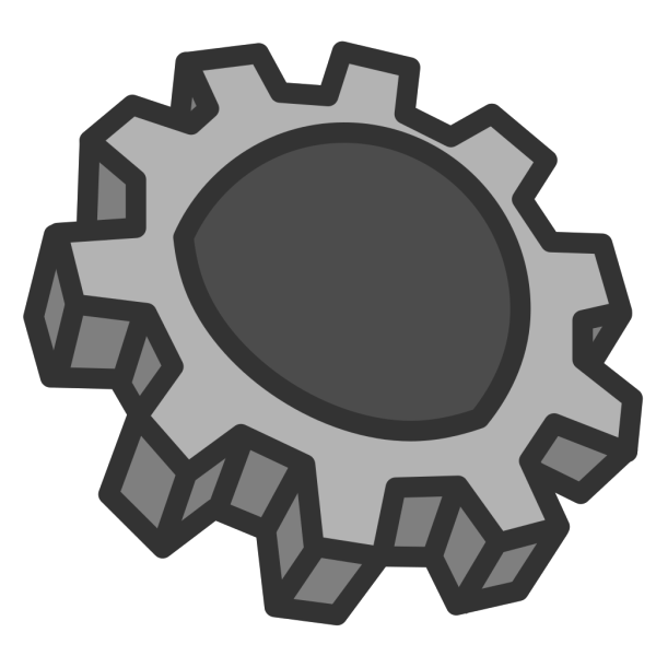 Cogs Collection Black PNG Clip art