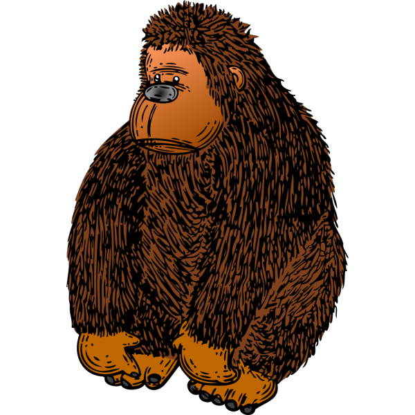 Gorilla With Colour PNG images