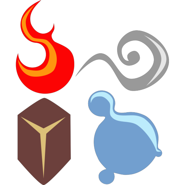 Symbolic Four Elements PNG images