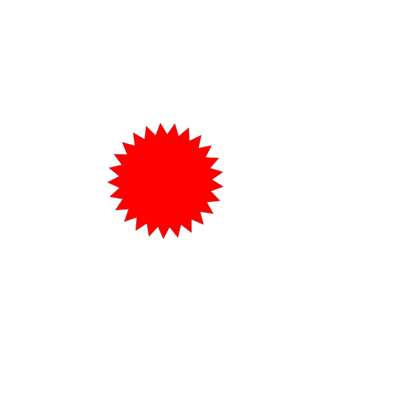Red Gradient Star PNG images