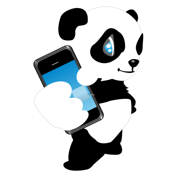 Panda With Mobile Phone PNG Clip art