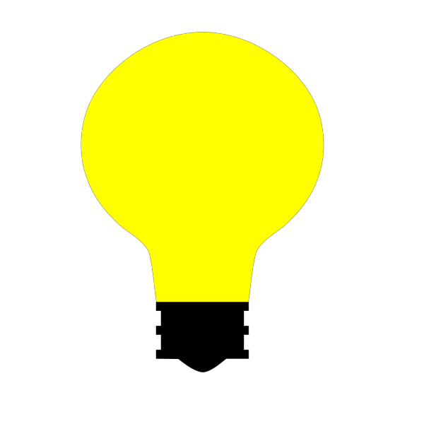 Simple Light Bulb PNG Clip art