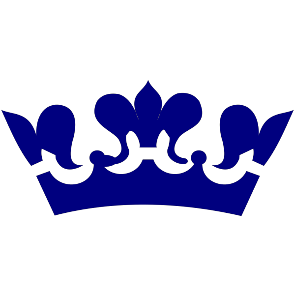 Crown In Blue PNG Clip art