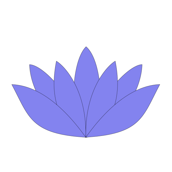 Lotus Flower Light Blue PNG Clip art