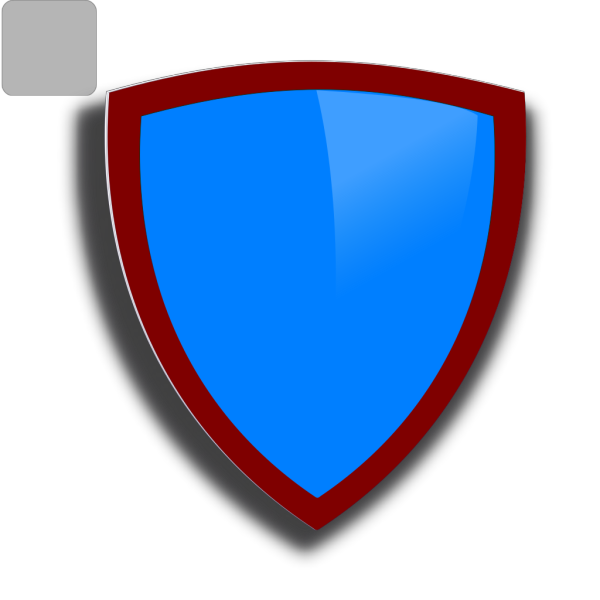Blue  Security Shield PNG Clip art