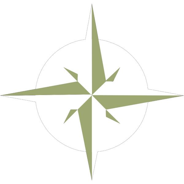 White Compass Rose PNG Clip art