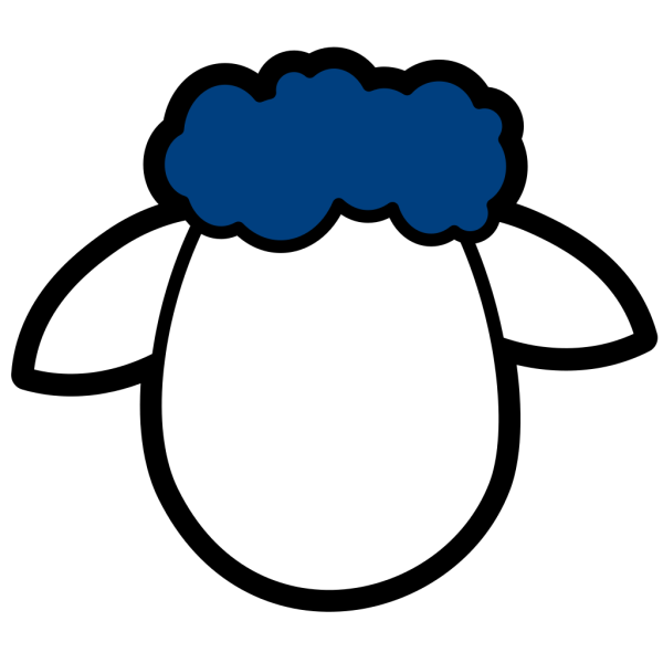 Blue Counter Sheep PNG Clip art