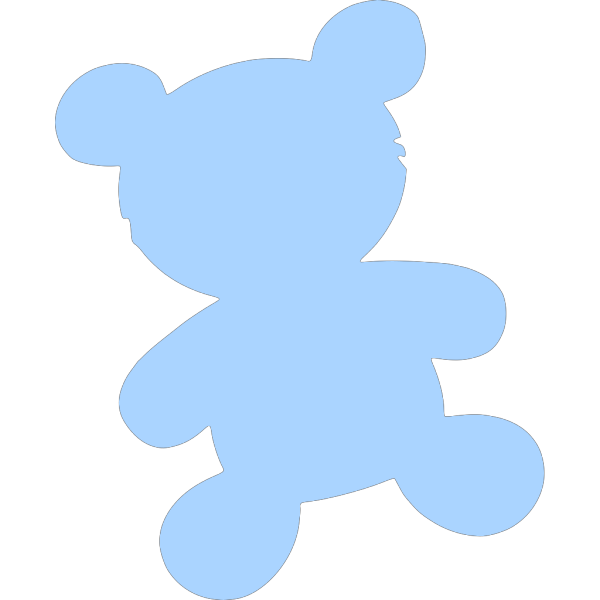 Blue Teddy PNG Clip art