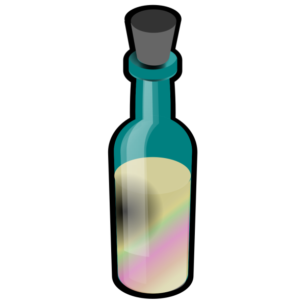 Bottle Of Colored Sand PNG Clip art