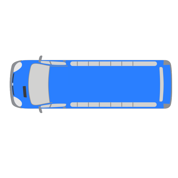 Blue Bus - 180 PNG Clip art