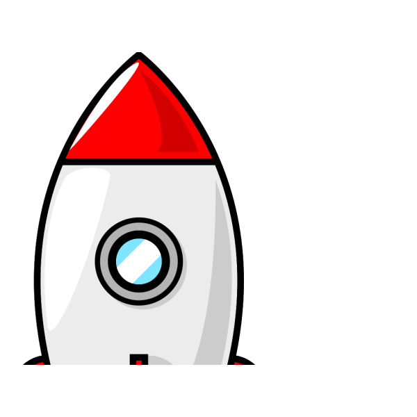 Red And Blue Rocket PNG Clip art