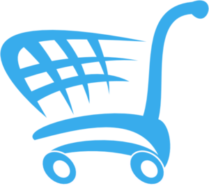 Shopping Cart Blue PNG Clip art