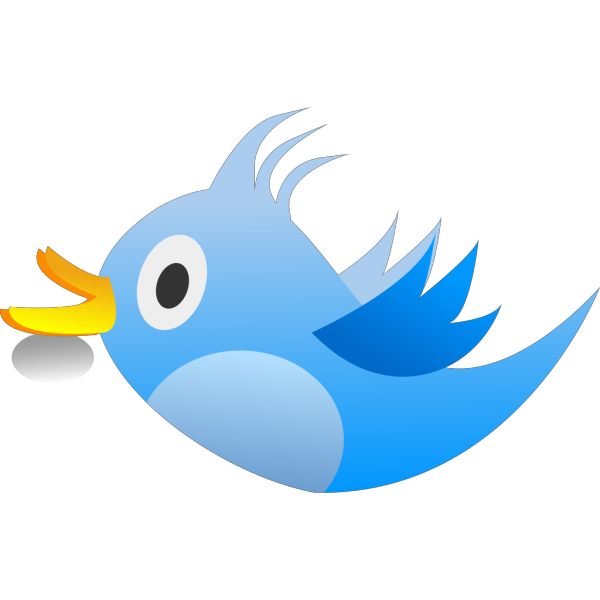 Blue Tweet Bird PNG Clip art