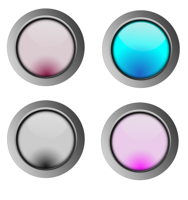Glossy Web Buttons Icons PNG Clip art