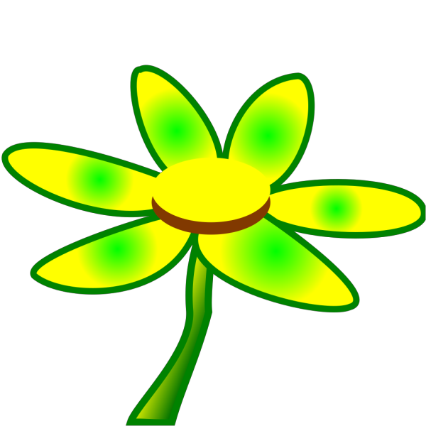 Blue Green Flower PNG Clip art