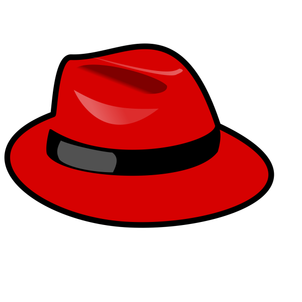 Blue Stars On Red Thinking Hat PNG Clip art