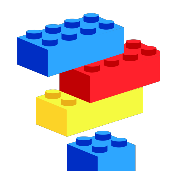 Man Model Built Of Lego Bricks PNG Clip art