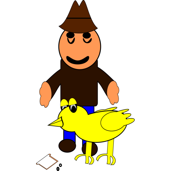 Farmer With Duck PNG Clip art