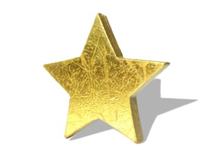 3D Gold Star PNG HD PNG Clip art