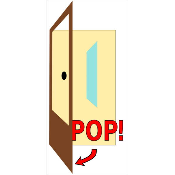 Sign Pop The Door PNG Clip art