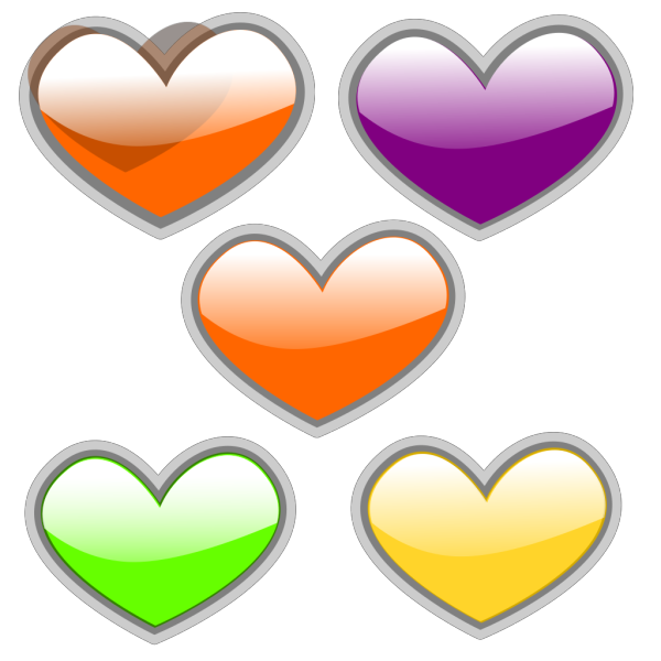 Glossy Heart 2 PNG Clip art